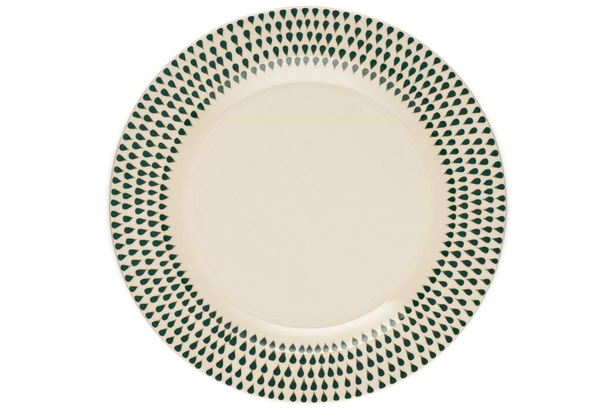 Juniper Drop Dinner Plate - Cream & Juniper - nkuku