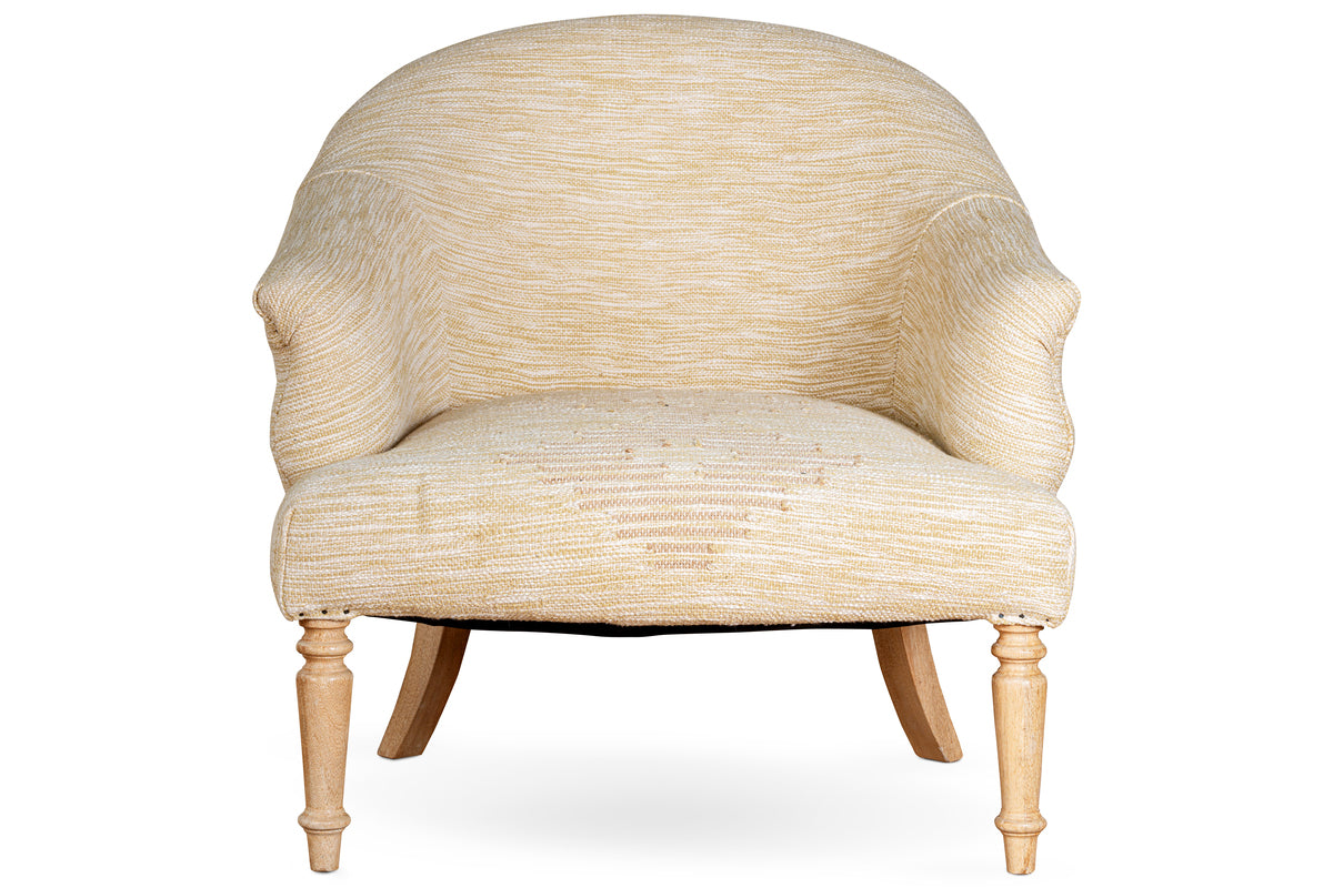 Aranya Cotton & Jute Occasional Chair - Natural