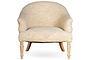 Aranya Cotton & Jute Occasional Chair - Natural