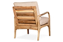 Jaya Acacia Wood & Linen Occasional Chair - Natural
