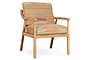 Kavya Kilim Occasional Armchair - Natural