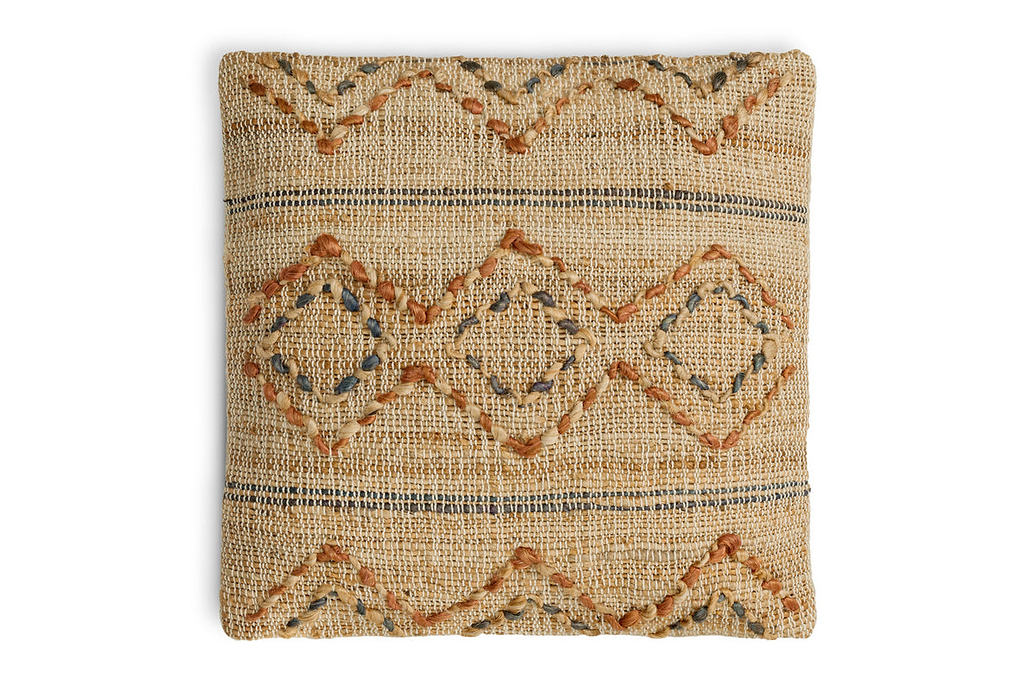 Nila Esha Cushion Cover - Rust & Indigo