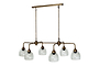 Kakira Chandelier Pendant - Antique Brass & Clear