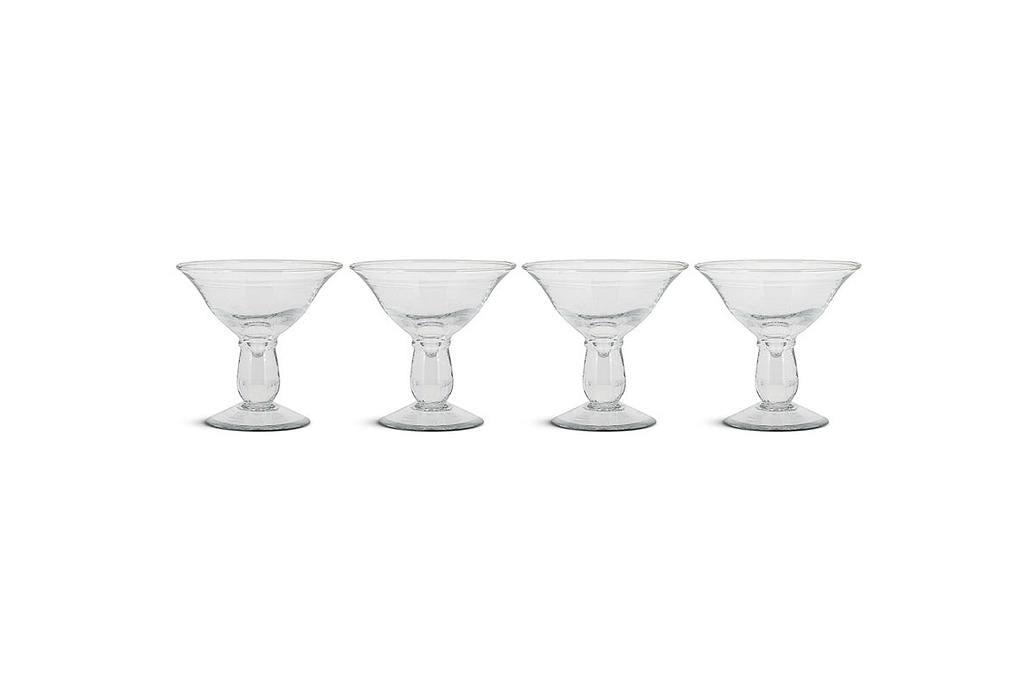 Sooraj Champagne Coupe - Clear - (Set of 4)