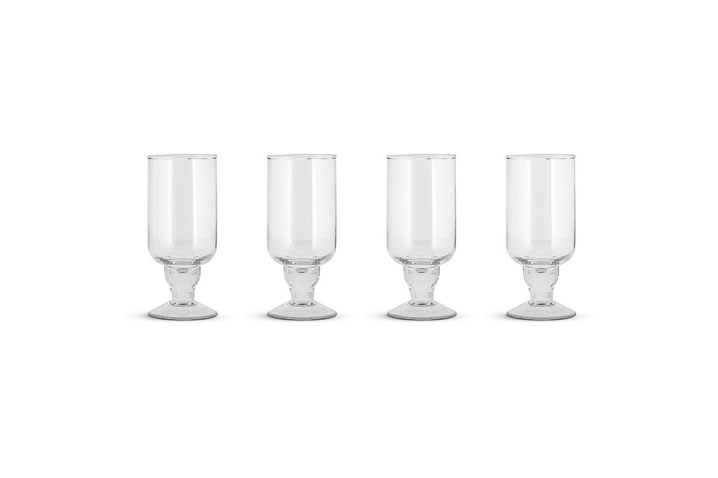 Sooraj Large Glass - Clear - (Set of 4)