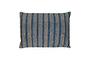 Yashmi Cushion Cover - Natural & Dark Blue - 60 x 40cm