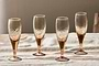 Yala Hammered Champagne Glass - Dusty Terracotta (Set of 4)-nkuku