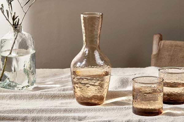 Yala Hammered Jug - Dusty Terracotta-nkuku