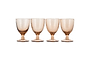 Yala Hammered Wine Glass - Dusty Terracotta (Set of 4)-nkuku