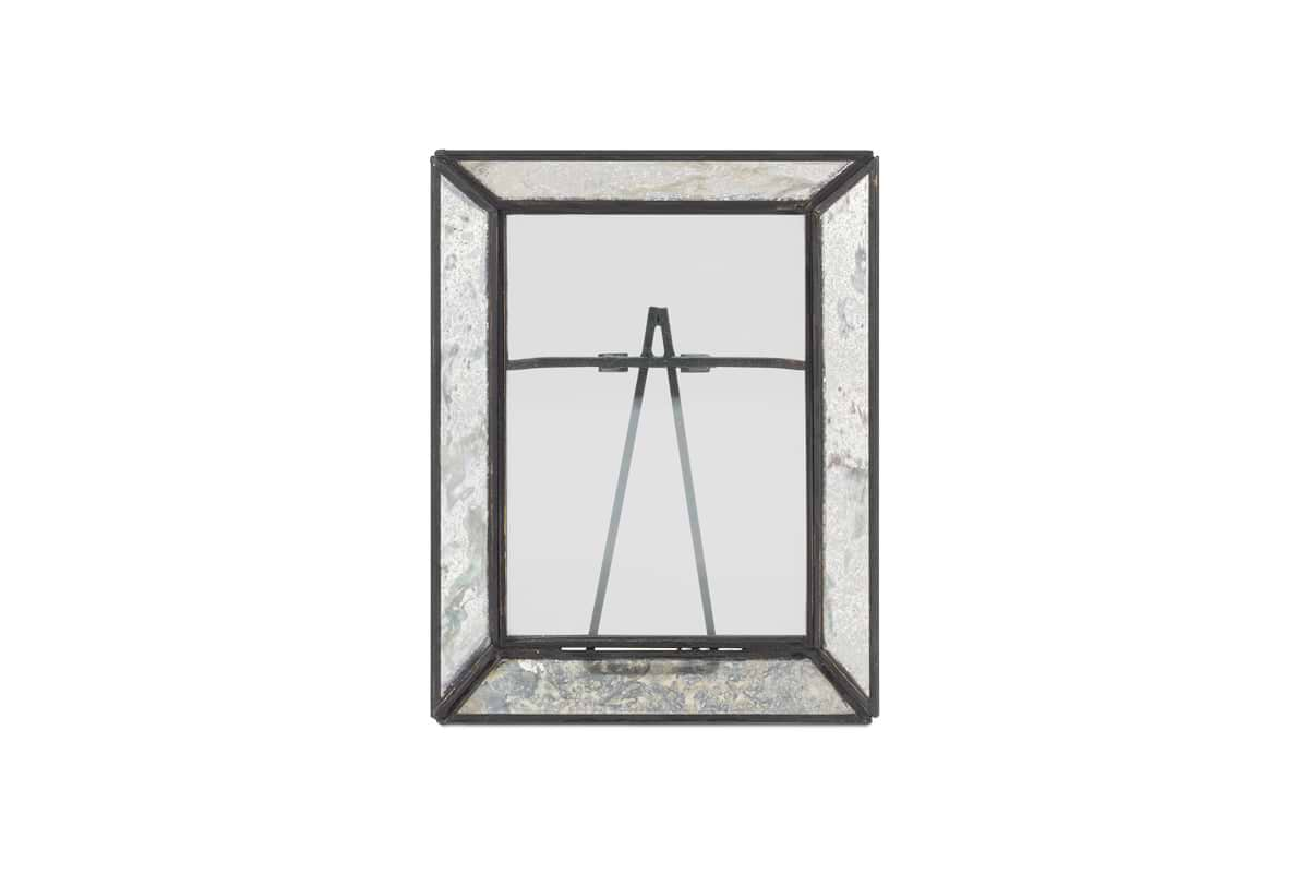 Yash Antique Glass & Iron Photoframe - Antique Black-nkuku