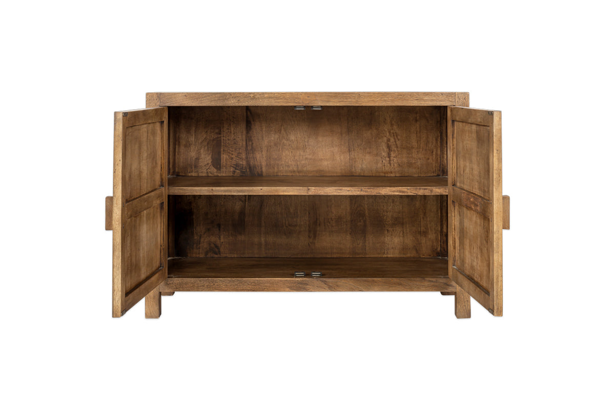 Yasha Reeded Mango Wood Sideboard-nkuku