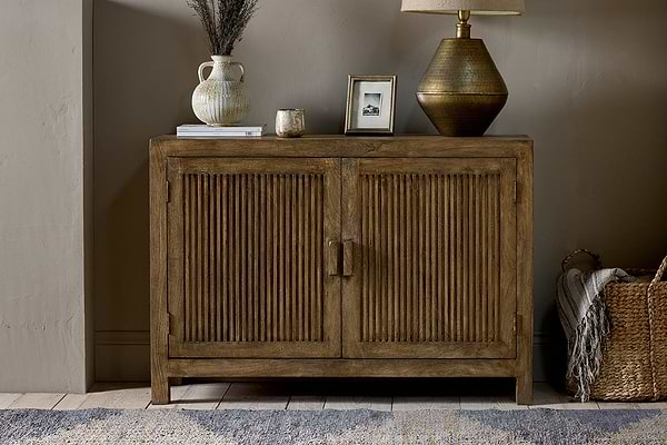 Yasha Reeded Mango Wood Sideboard- nkuku