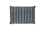 Yashmi Cushion Cover - Natural & Dark Blue - 60 x 40cm-nkuku