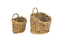 Zawar Rattan Hanging Baskets - Natural (Set of 2)-nkuku