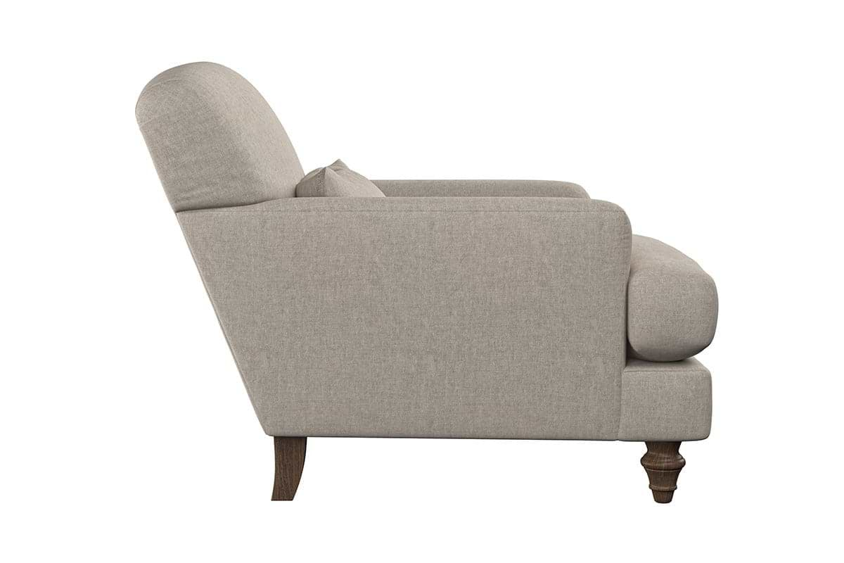 Nkuku MAKE TO ORDER Deni Armchair - Brera Linen Espresso