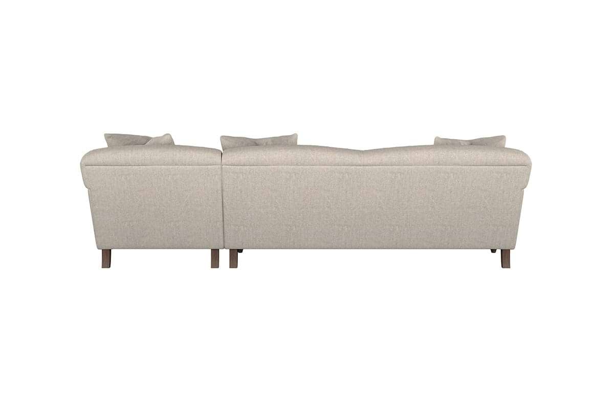 Nkuku MAKE TO ORDER Deni Grand Right Hand Chaise Sofa - Brera Linen Espresso