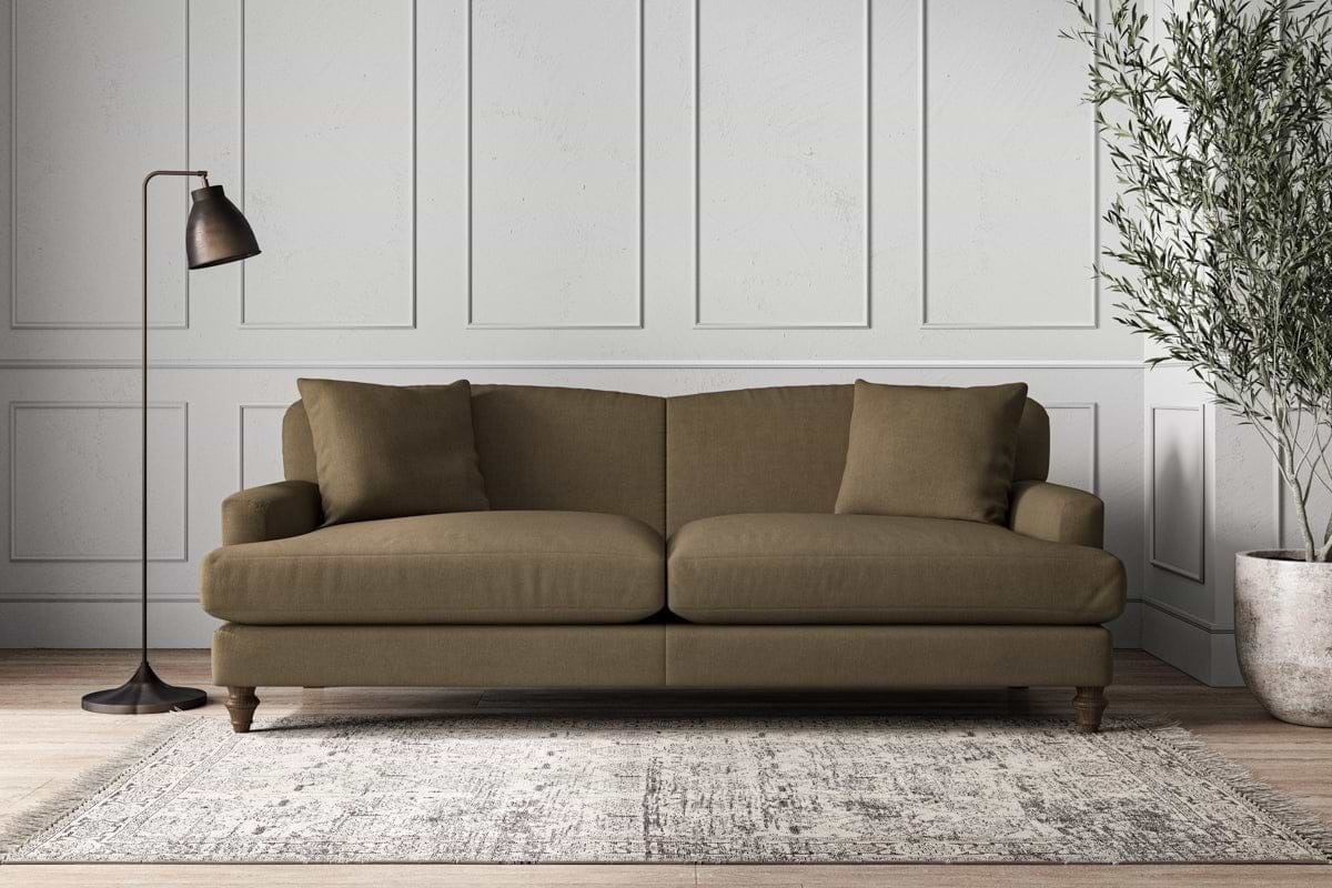 Nkuku MAKE TO ORDER Deni Grand Sofa - Brera Linen Chesnut