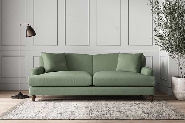 Nkuku MAKE TO ORDER Deni Grand Sofa - Brera Linen Jade