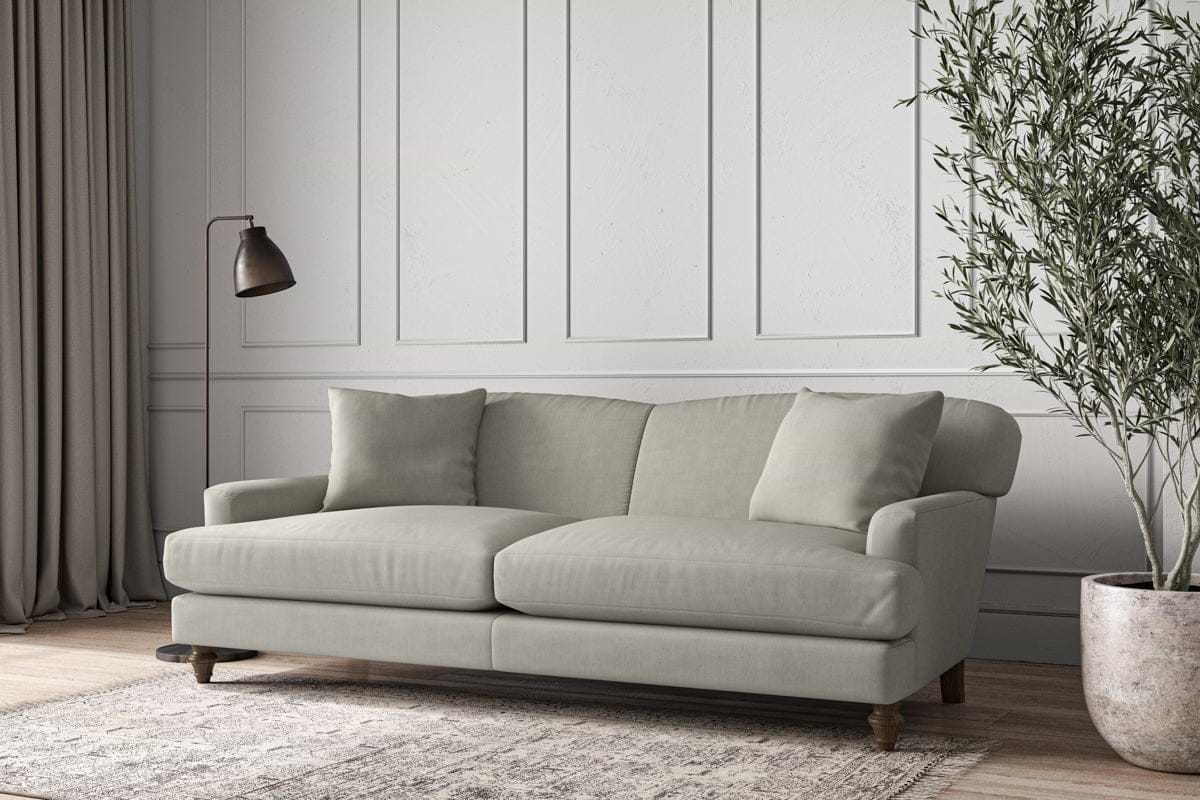 Nkuku MAKE TO ORDER Deni Grand Sofa - Brera Linen Smoke