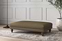 Nkuku MAKE TO ORDER Deni Large Footstool - Brera Linen Chesnut