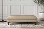 Nkuku MAKE TO ORDER Deni Large Footstool - Brera Linen Pebble