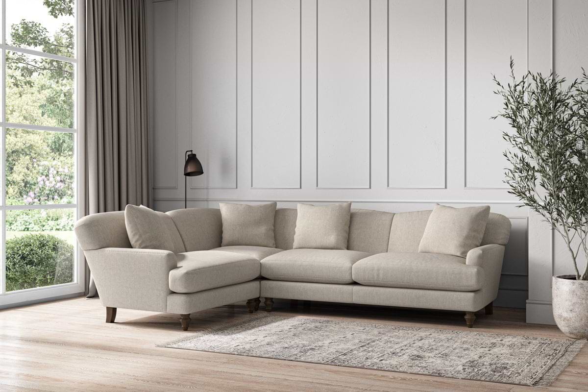 Deni Large Left Hand Corner Sofa - Brera Linen Natural