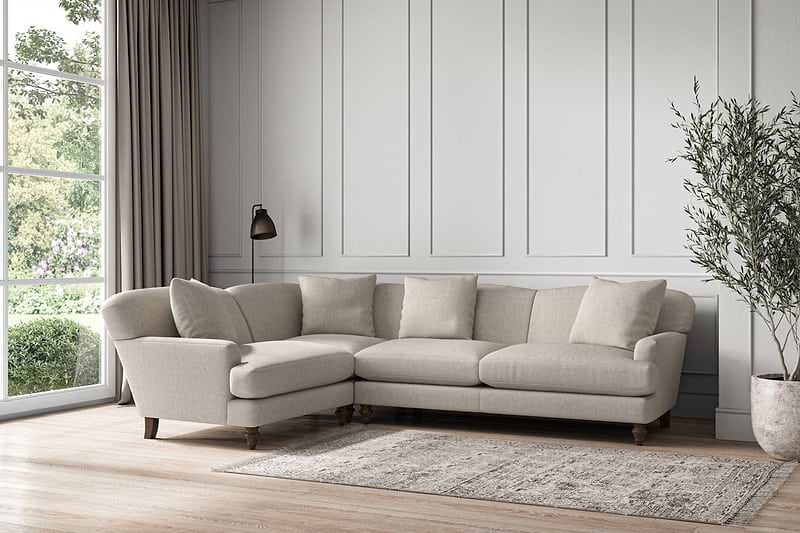 Deni Large Left Hand Corner Sofa - Brera Linen Natural