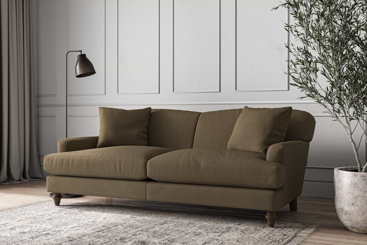 Nkuku MAKE TO ORDER Deni Large Sofa - Brera Linen Chesnut