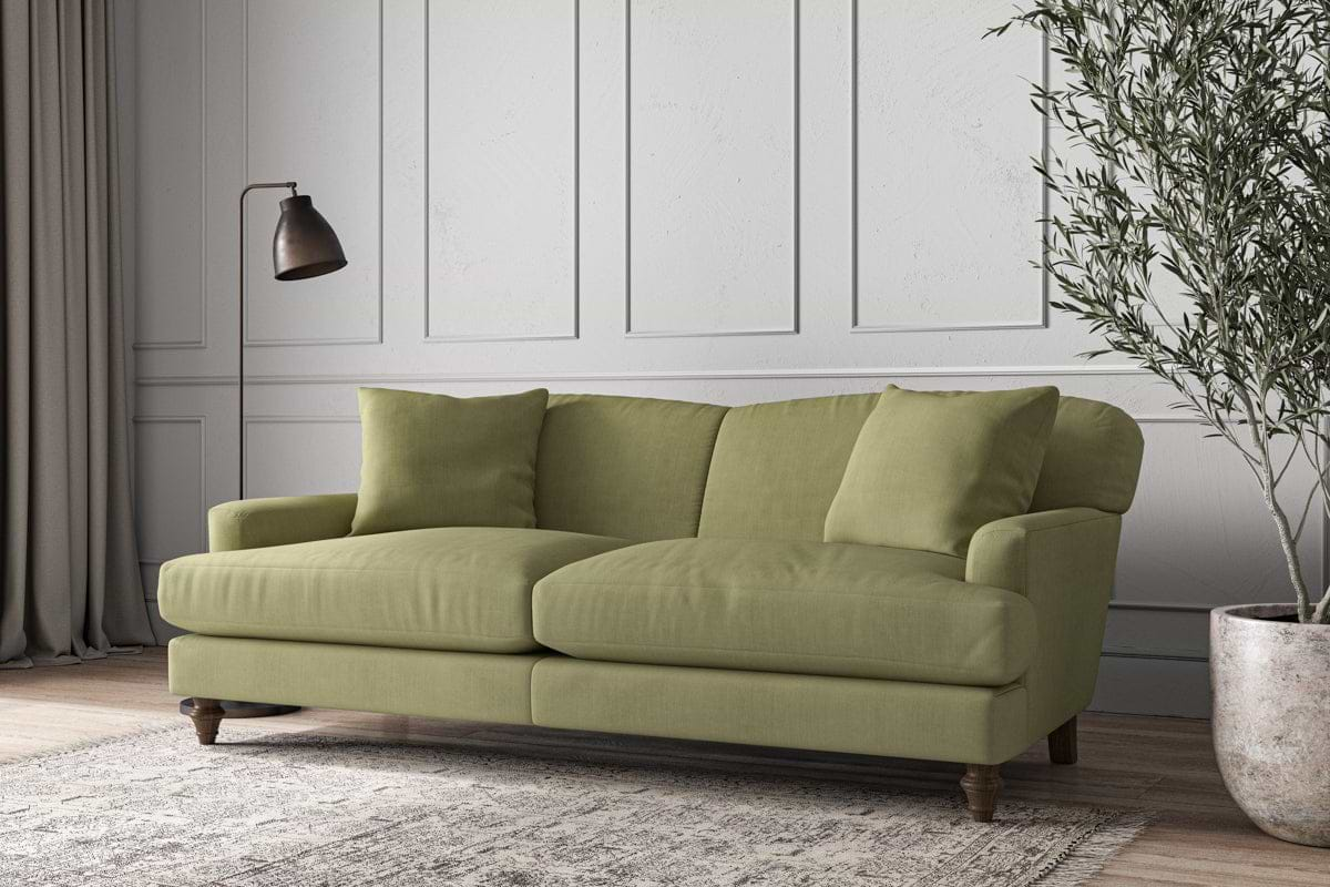 Nkuku MAKE TO ORDER Deni Large Sofa - Brera Linen Sage