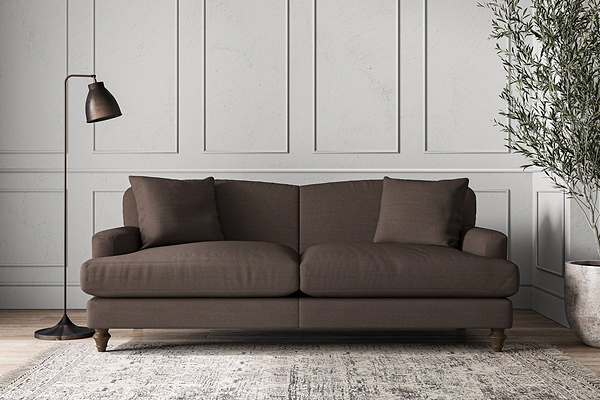 Nkuku MAKE TO ORDER Deni Large Sofa - Recycled Cotton Mocha