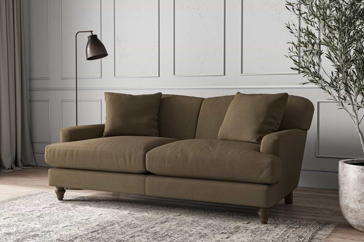 Nkuku MAKE TO ORDER Deni Medium Sofa - Brera Linen Chesnut