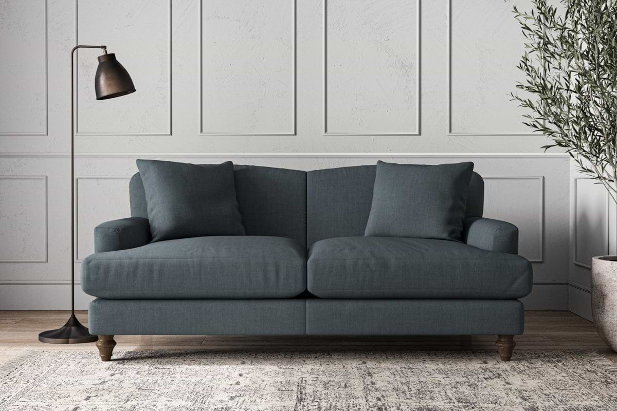 Nkuku MAKE TO ORDER Deni Medium Sofa - Brera Linen Dusk