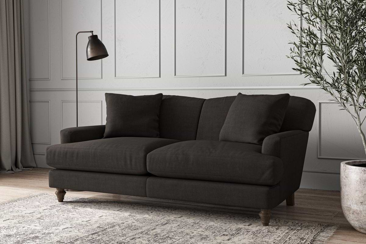 Nkuku MAKE TO ORDER Deni Medium Sofa - Brera Linen Espresso