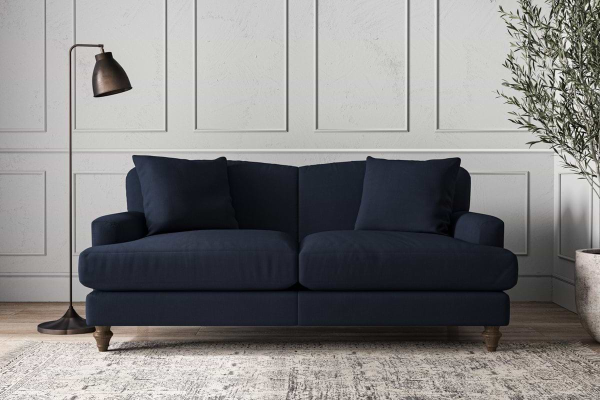 Nkuku MAKE TO ORDER Deni Medium Sofa - Brera Linen Indigo