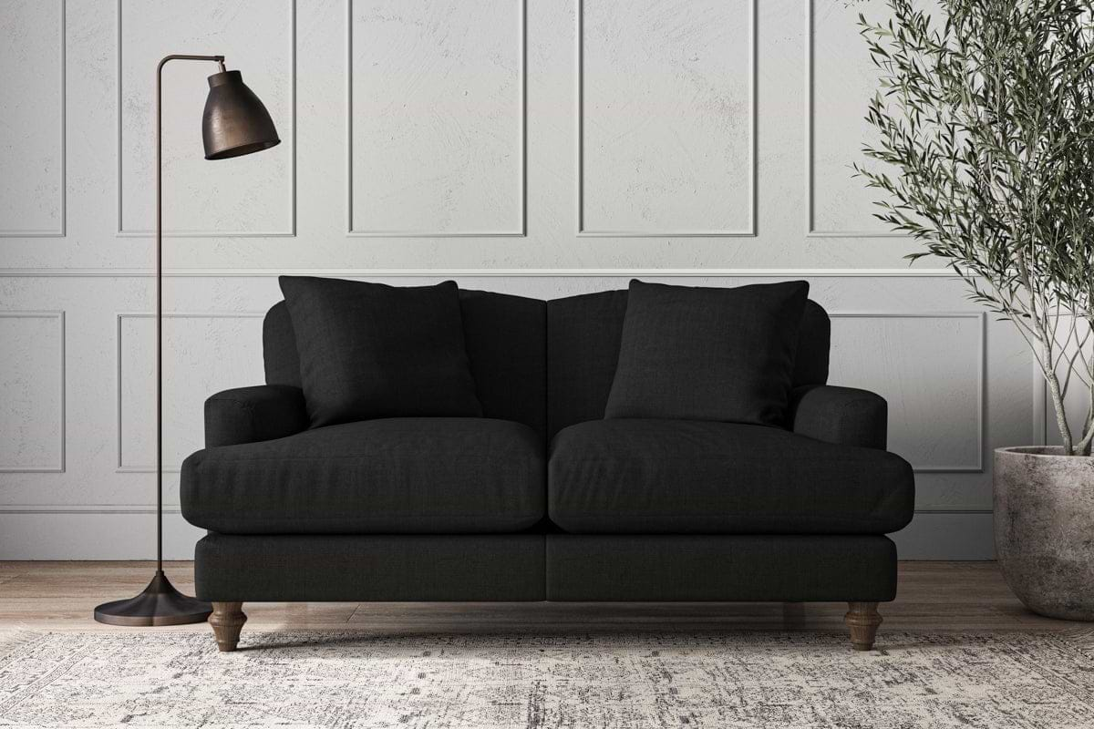 Small charcoal store sofa