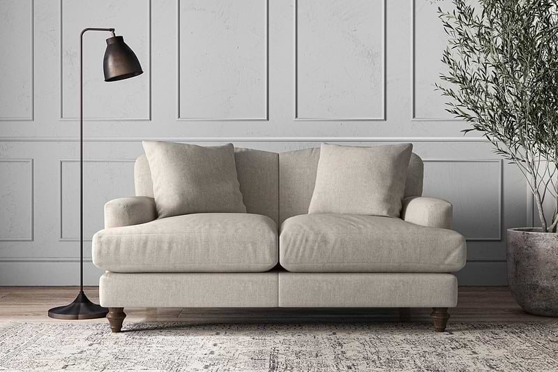Nkuku MAKE TO ORDER Deni Small Sofa - Brera Linen Natural