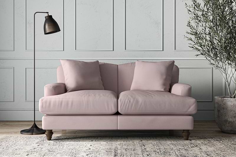 Nkuku MAKE TO ORDER Deni Small Sofa - Recycled Cotton Lavender