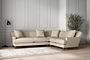 Nkuku MAKE TO ORDER Deni Super Grand Right Hand Corner Sofa - Recycled Cotton Stone