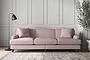 Nkuku MAKE TO ORDER Deni Super Grand Sofa - Recycled Cotton Lavender