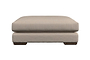 Nkuku MAKE TO ORDER Guddu Grand Footstool - Brera Linen Pebble