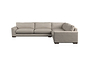 Nkuku MAKE TO ORDER Guddu Grand Right Hand Corner Sofa - Brera Linen Charcoal