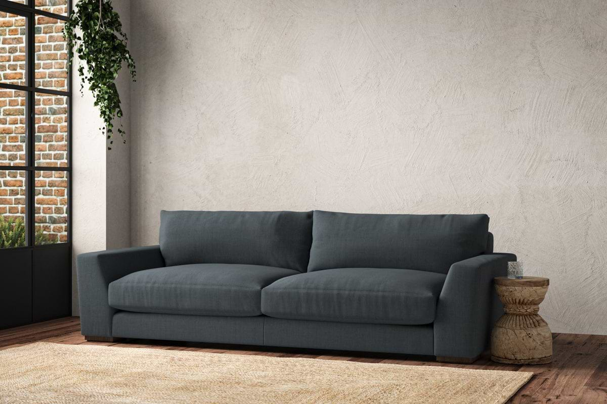 nkuku MAKE TO ORDER Guddu Grand Sofa - Brera Linen Dusk