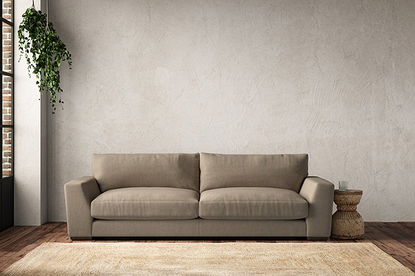 nkuku MAKE TO ORDER Guddu Grand Sofa - Brera Linen Pebble