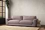 Nkuku MAKE TO ORDER Guddu Grand Sofa - Recycled Cotton Lavender