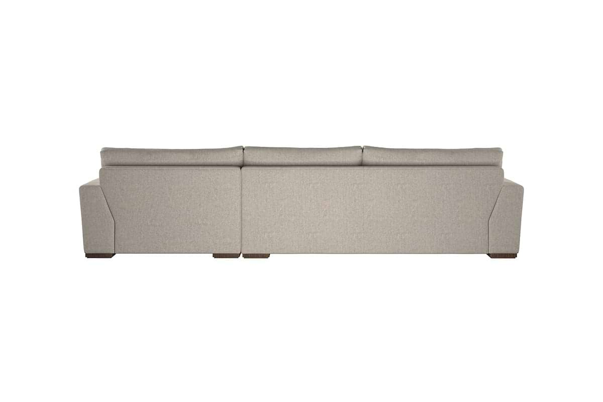 Nkuku MAKE TO ORDER Guddu Large Right Hand Chaise Sofa - Brera Linen Indigo