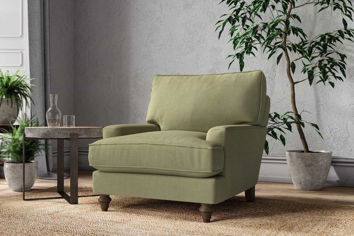 Nkuku MAKE TO ORDER Marri Armchair - Brera Linen Sage