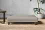 Nkuku MAKE TO ORDER Marri Grand Footstool - Recycled Cotton Flax