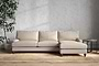 Nkuku MAKE TO ORDER Marri Grand Right Hand Chaise Sofa - Recycled Cotton Natural