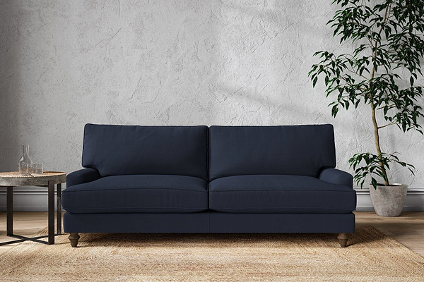 Nkuku MAKE TO ORDER Marri Grand Sofa - Brera Linen Indigo