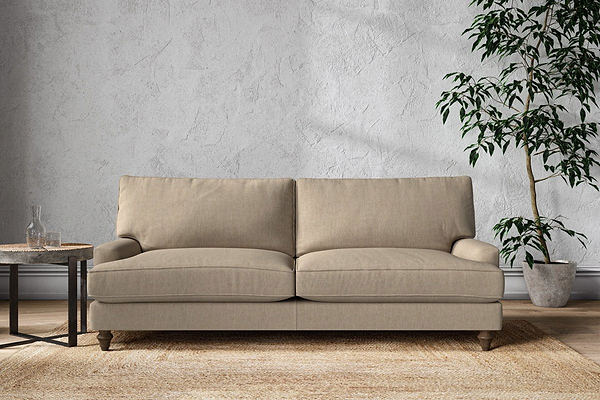 Nkuku MAKE TO ORDER Marri Grand Sofa - Brera Linen Pebble